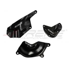 Extreme Components ENGINE PROTECTORS IN ALUMINIUM FULLY WHOLE BILLET WITH 3D MACHINING 3 PIECE FOR YAMAHA R1 (2015/2021) (PICK UP + ALTERNATOR + CLUTCH)