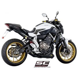 SC-Project Full System Conical Black YAMAHA MT07 (13-16)